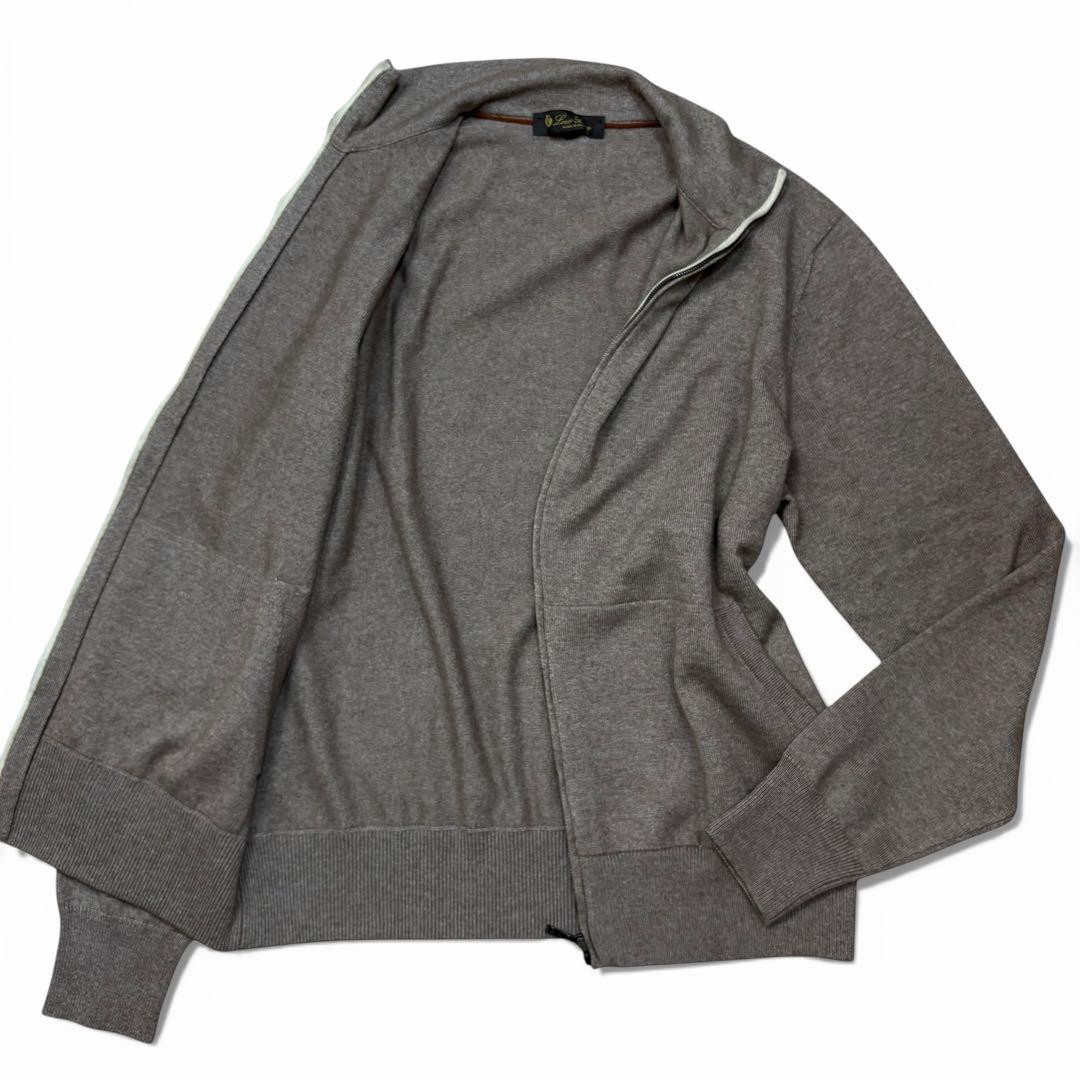 極美品 Loro Piana シルク カシミヤ ドライバーズニット サイズ48