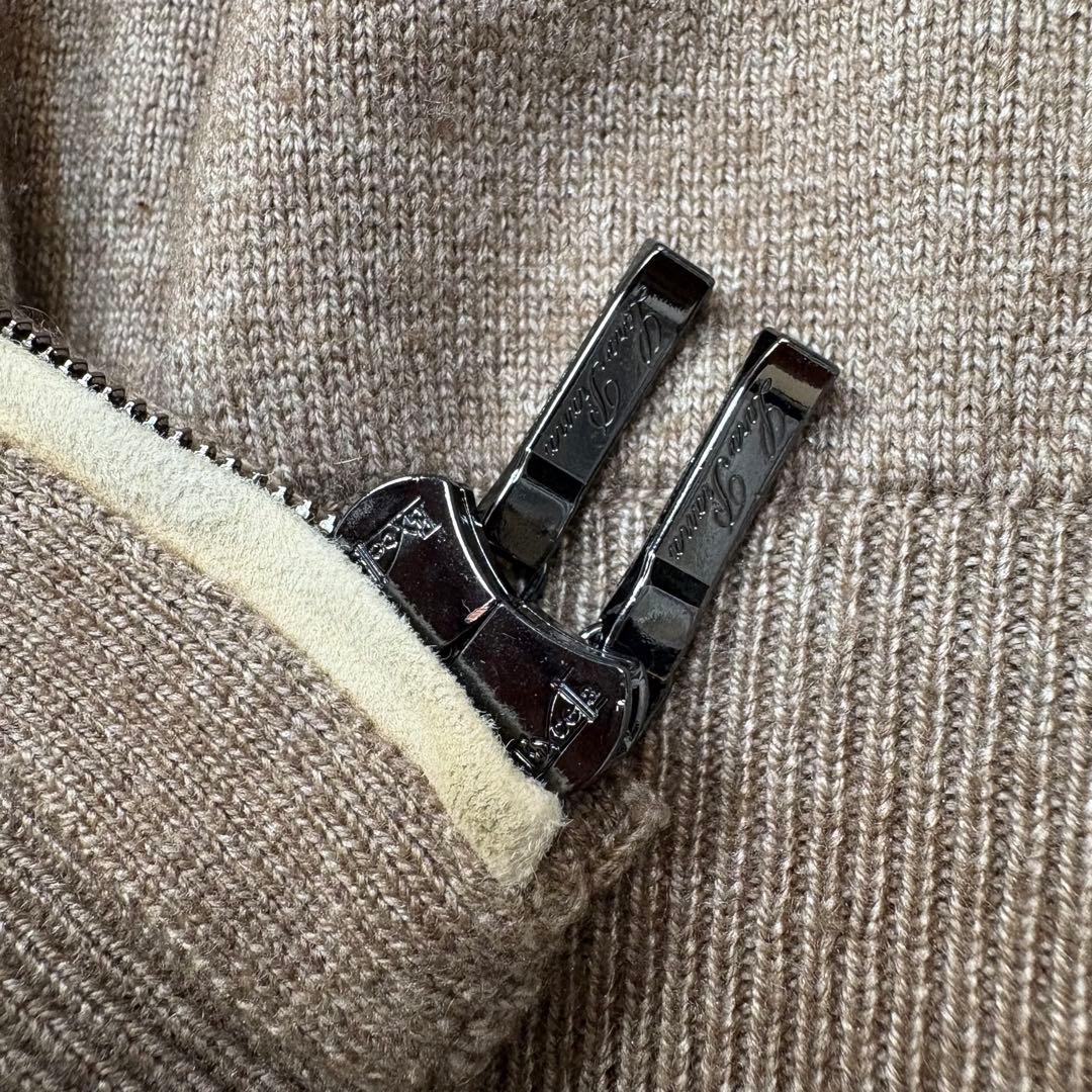 極美品 Loro Piana シルク カシミヤ ドライバーズニット サイズ48