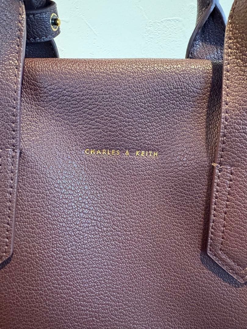 CHARLES & KEITH日本限定カラー スローチー ダブルハンドルバッグ