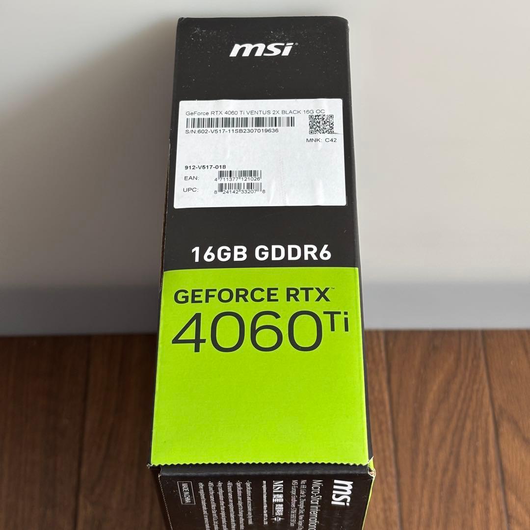 NANAな　MSI GeForce RTX 4060 Ti (16GB)