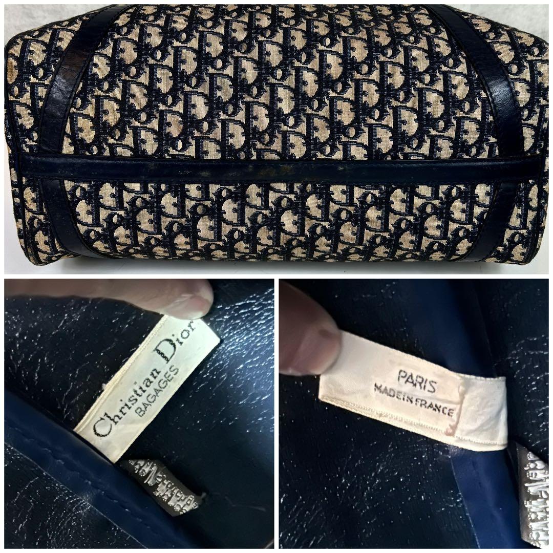 はつと　美品 Dior ディオール ミニボストン ハンドバッグ トロッター
