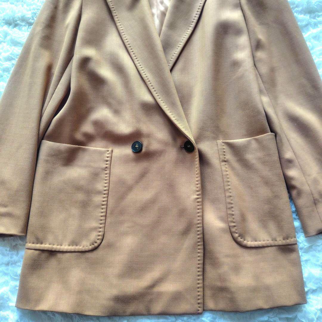 極美品　MaxMara　42　ダブルブレスト　ジャケット　ベージュ　近年モデル