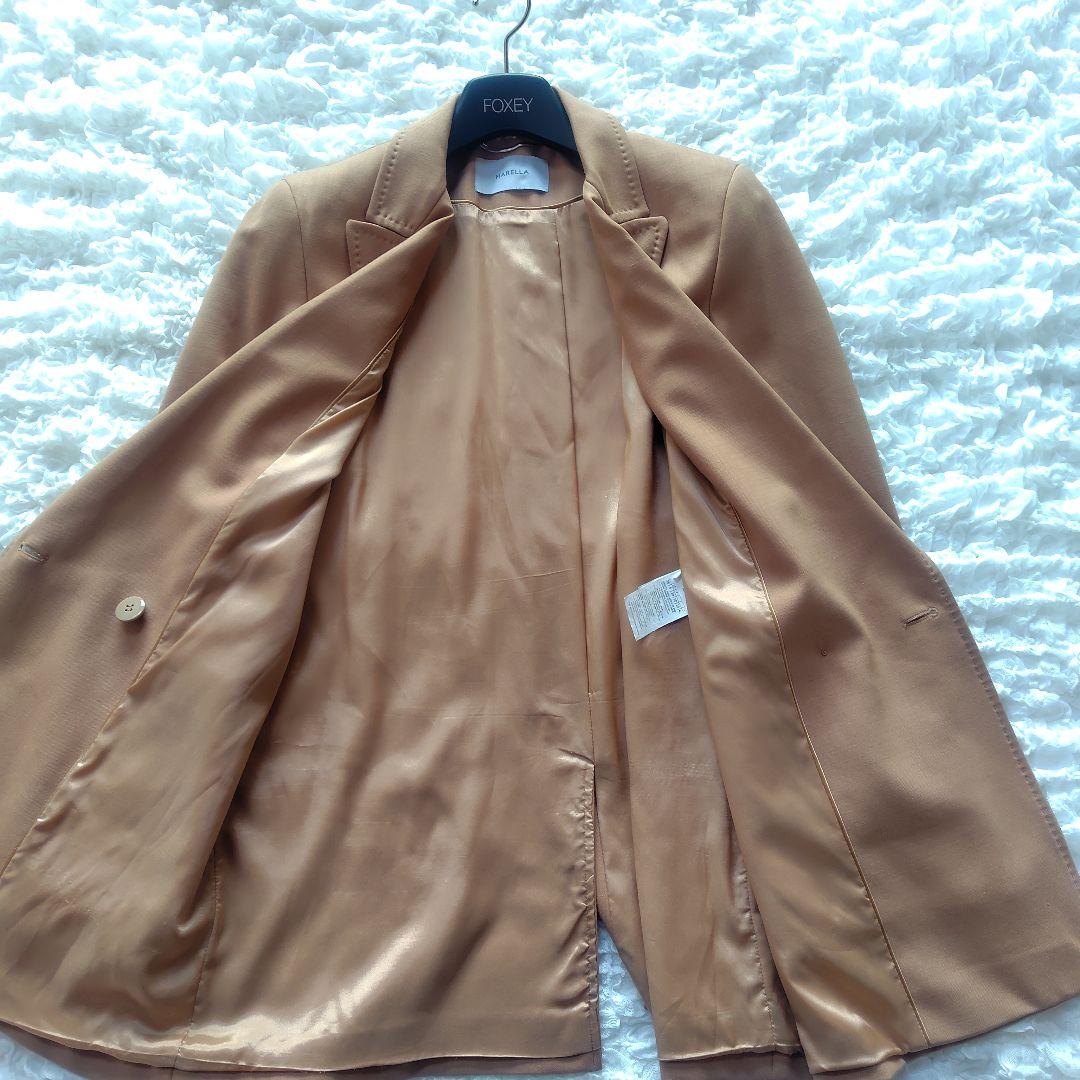 極美品　MaxMara　42　ダブルブレスト　ジャケット　ベージュ　近年モデル