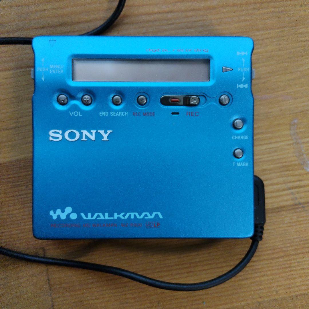 SONY ポータブル　MD レコーダー MZ-R900 青　ジャンク品