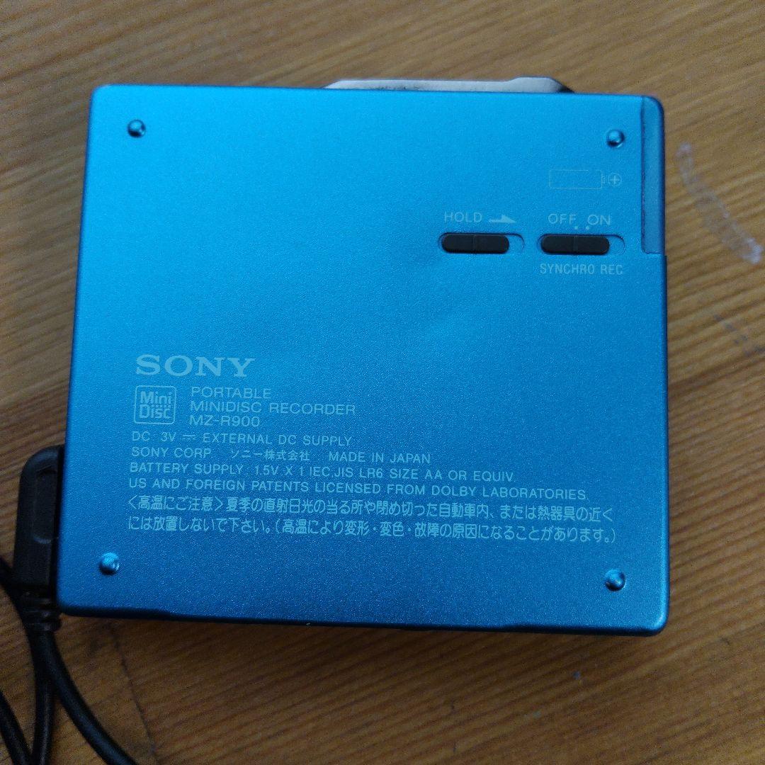 SONY ポータブル　MD レコーダー MZ-R900 青　ジャンク品