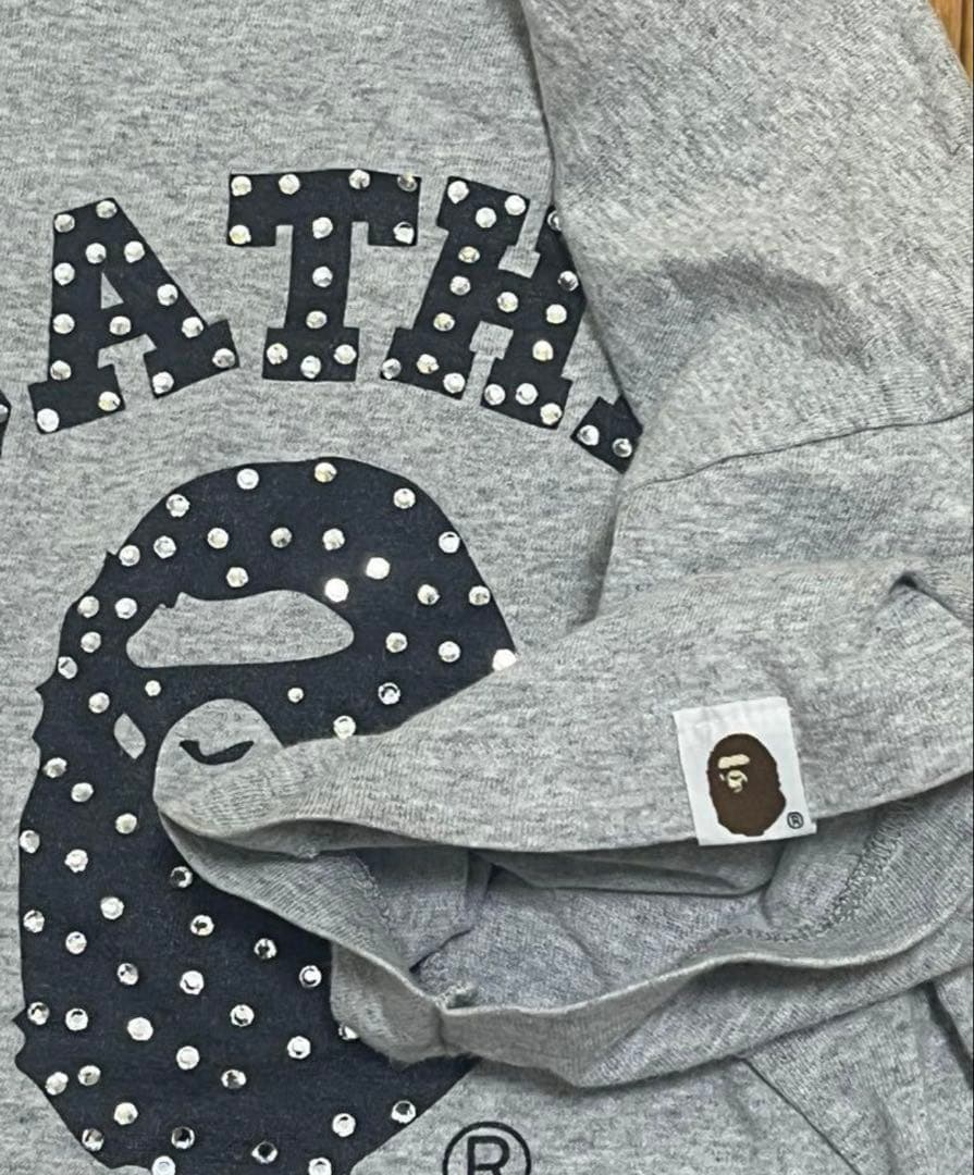 A BATHING APE® Tシャツ　グレー　ストーン　アベイシングエイプ