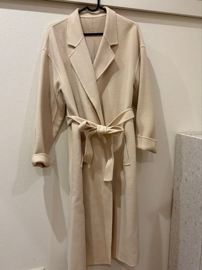 定番✨ベージュ　ROPE リバーウールコート
