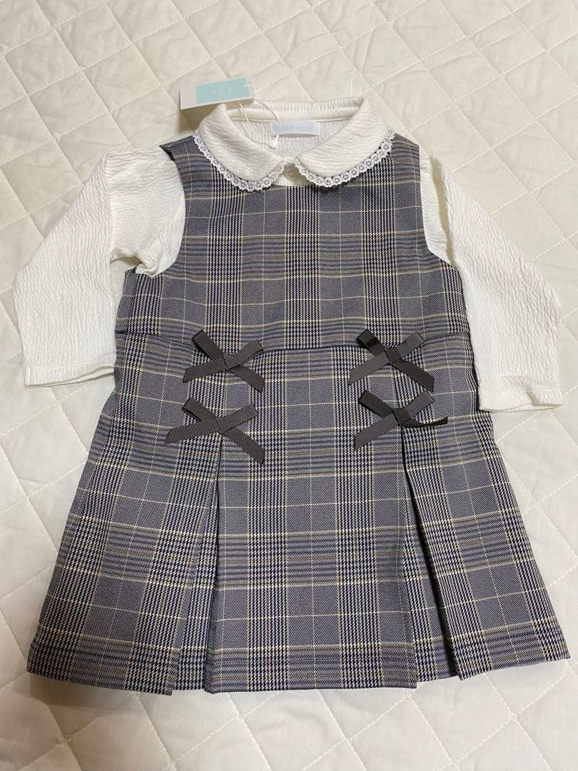 【新品タグ付き】☆bebe☆ 70-80、80-90cmワンピース＋丸襟シャツ