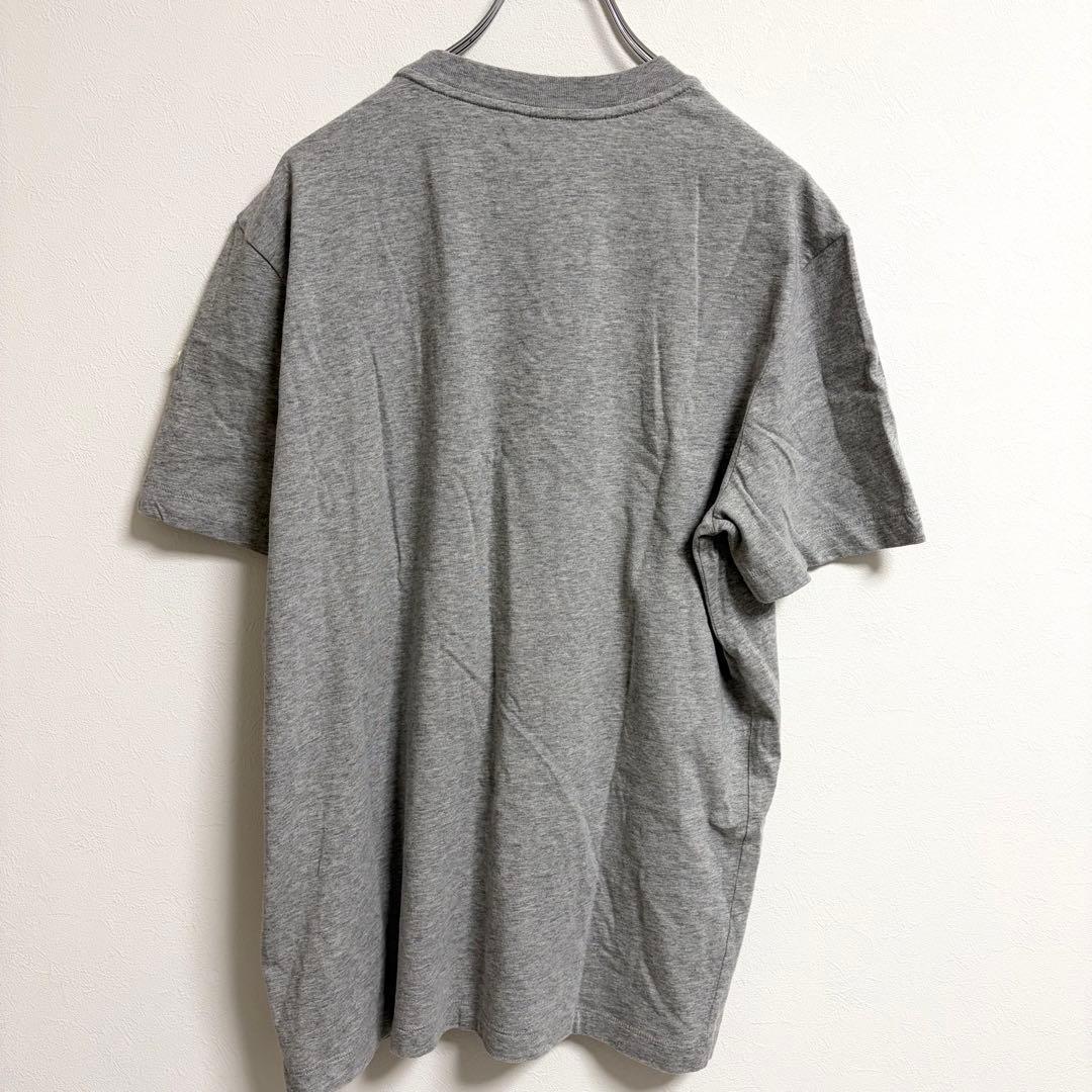 【タグ付き未使用級】モンクレール グレー Tシャツ メンズ ロゴ Lサイズ