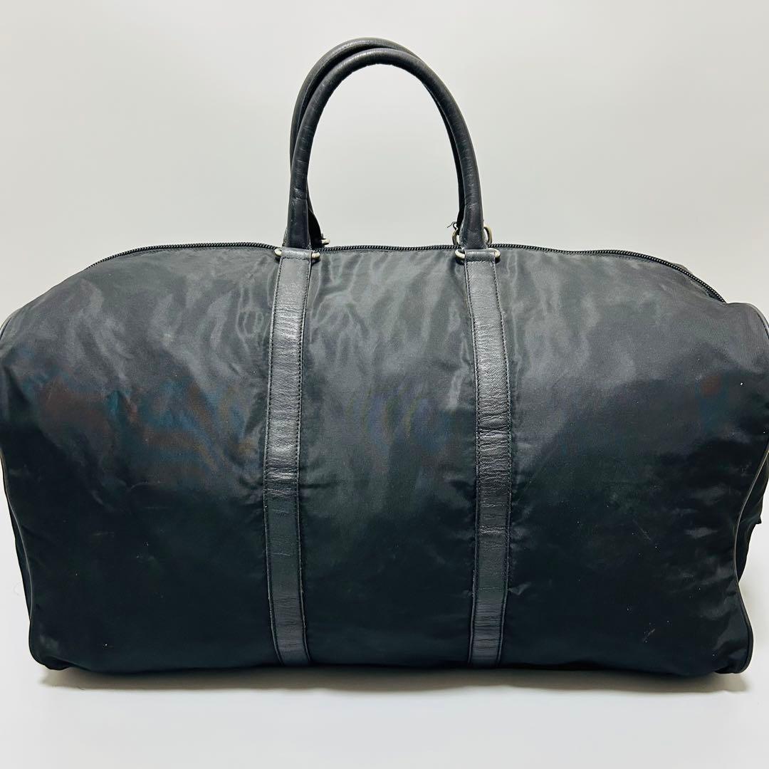 PRADA プラダ 三角プレート ボストンバッグ トラベルバッグ 黒色