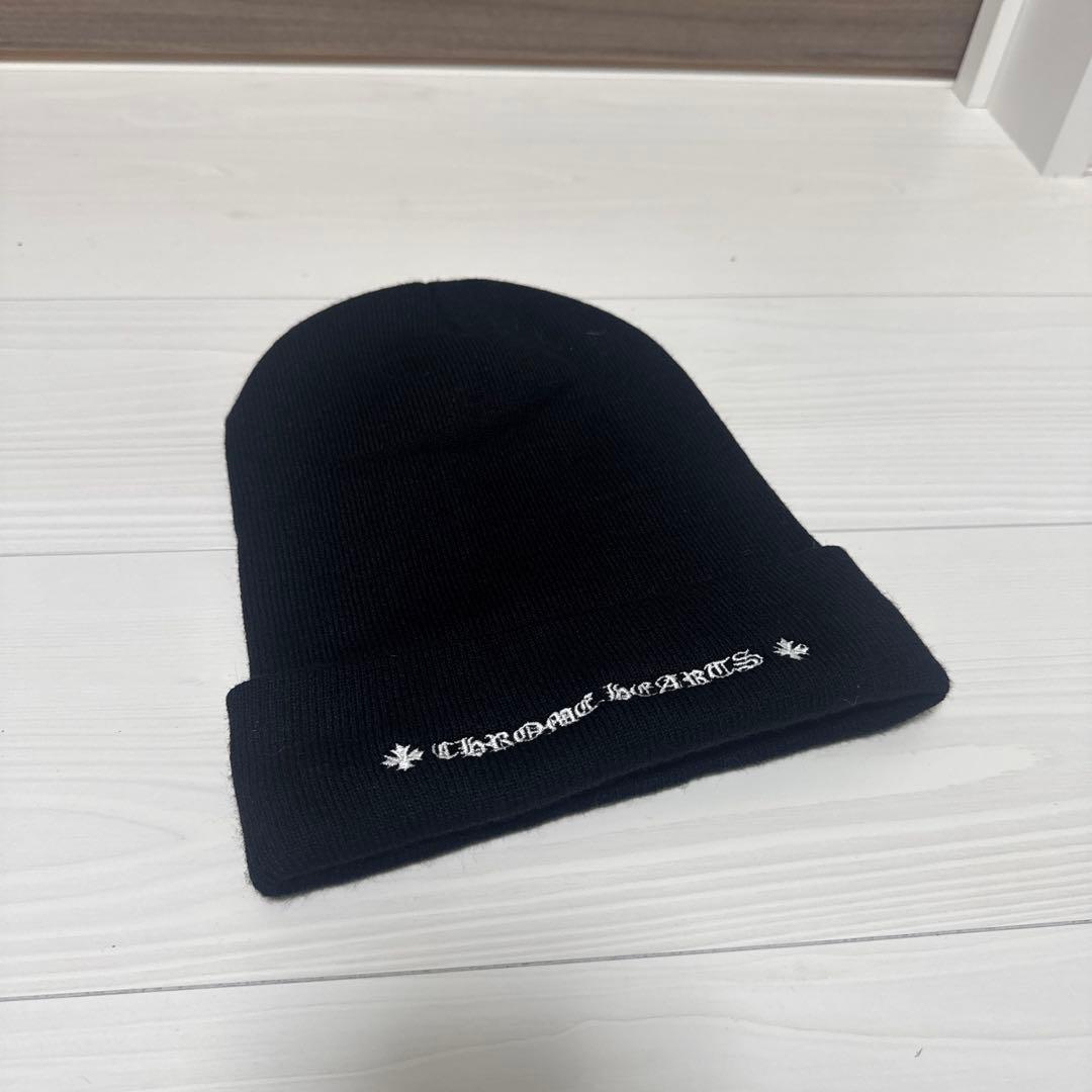 クロムハーツ Chrome Hearts ニット帽 ビーニー ブラック 黒