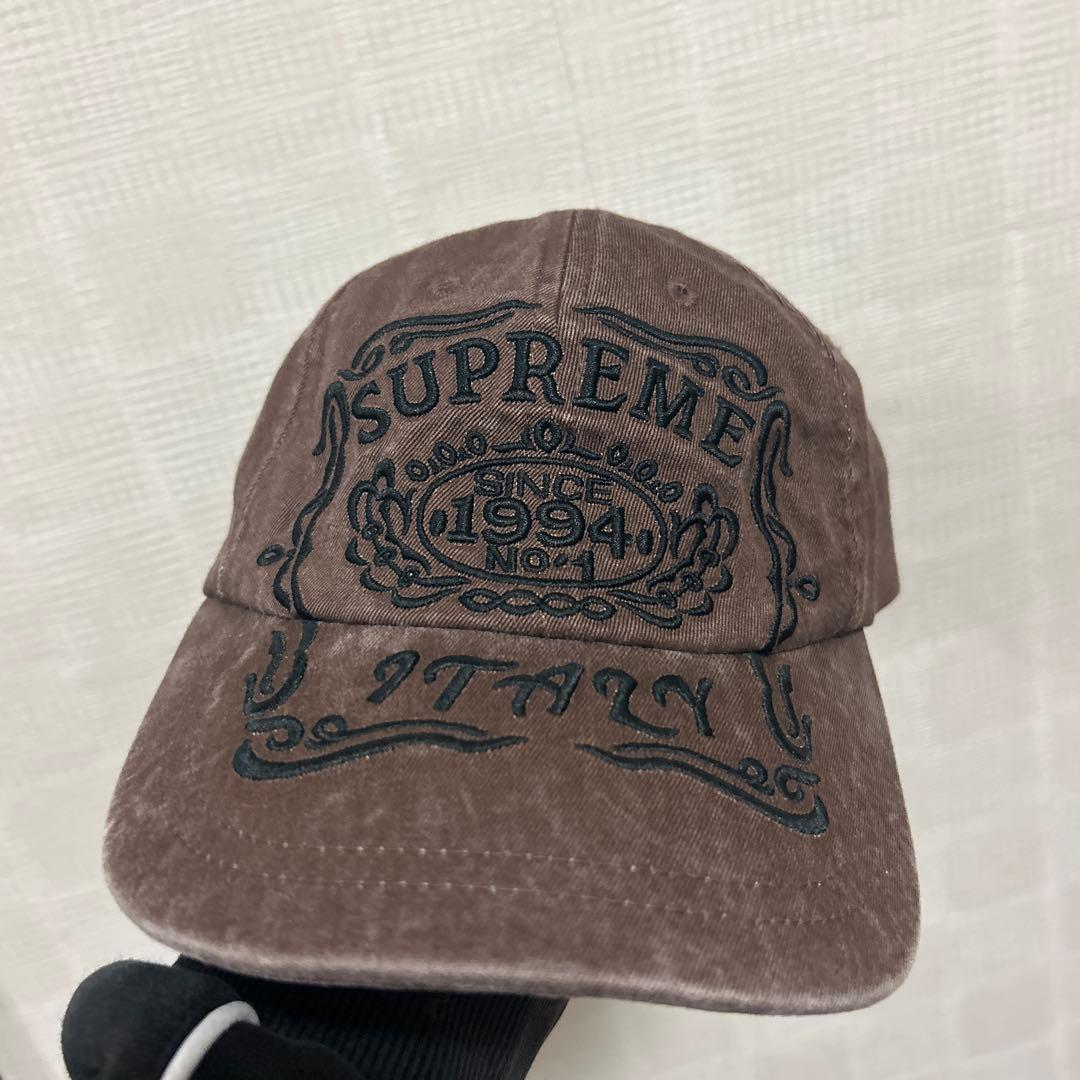 帽子 supreme 25FW Italy 6-panel Brown