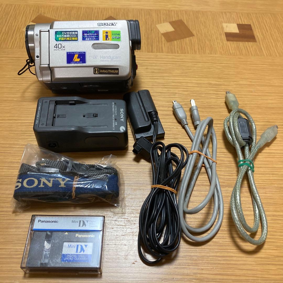 Sony DCR-TRV5 NTSC 40倍ズーム ビデオカメラ　ミニDVテープ