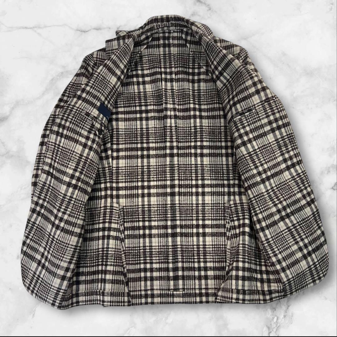 定価約13万 新品同様 LARDINI 3B段返 テーラードジャケット 42