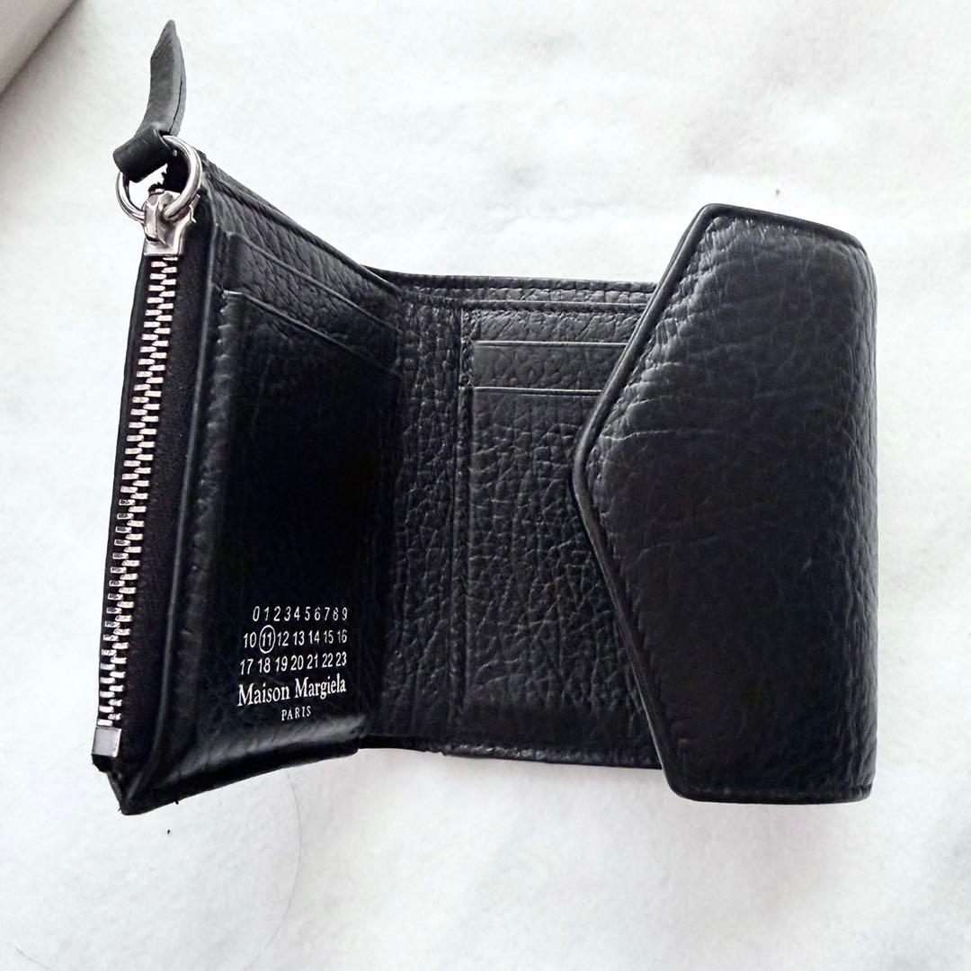 Maison Margiela メゾンマルジェラ 三つ折り財布 ブラック　黒
