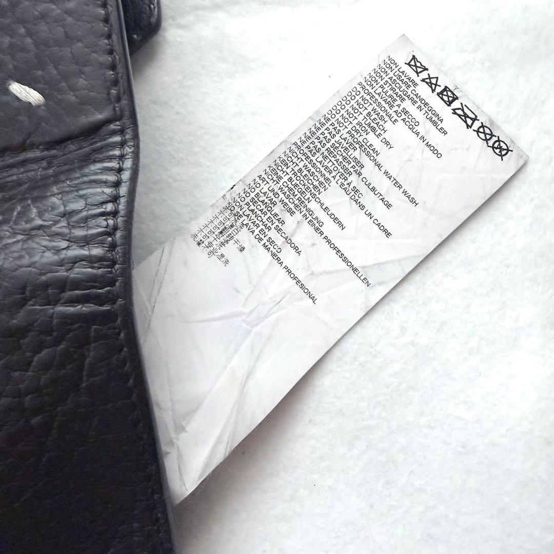 Maison Margiela メゾンマルジェラ 三つ折り財布 ブラック　黒