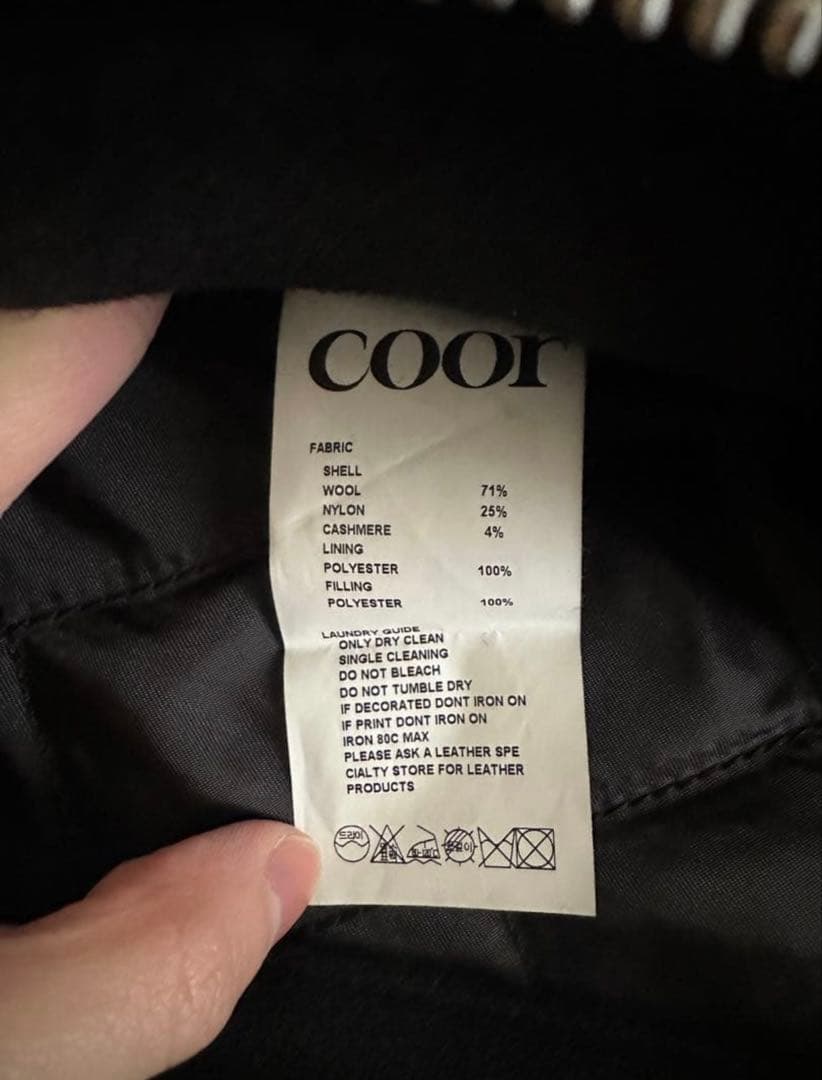 ジャケット・アウター COOR 2025AW Double-faced wool zip jacket