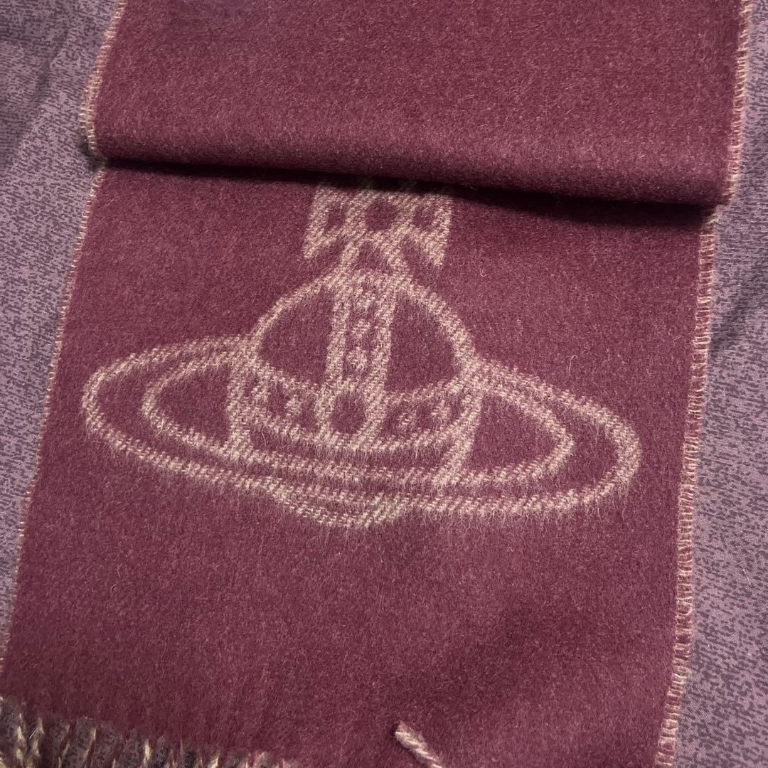 Vivienne Westwood マフラー Camel/Bordeaux