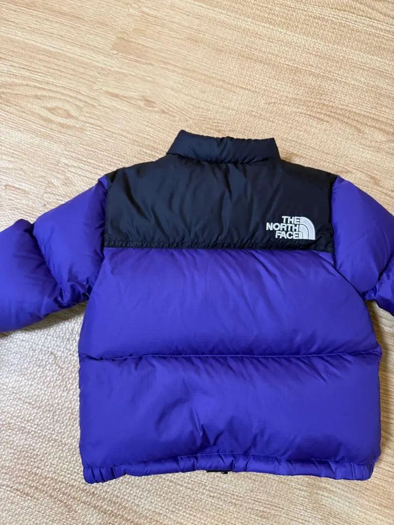 THE NORTH FACE 紫黒 ダウンジャケット　ヌプシ　記名有