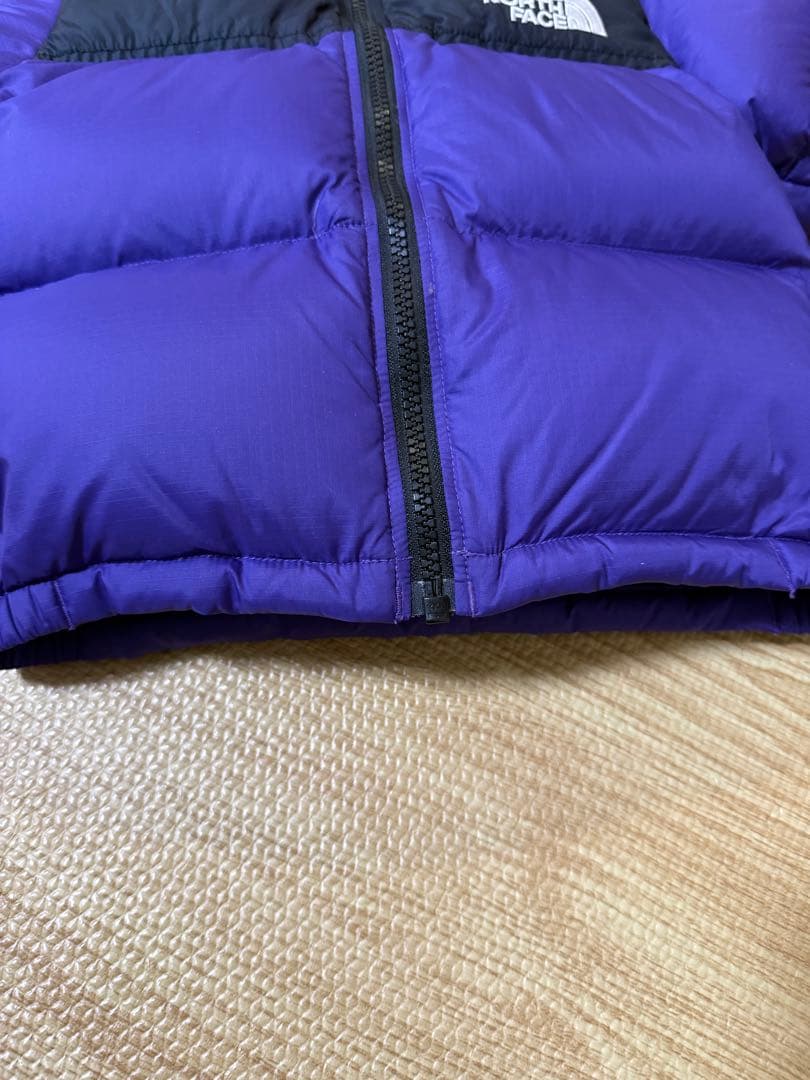 THE NORTH FACE 紫黒 ダウンジャケット　ヌプシ　記名有