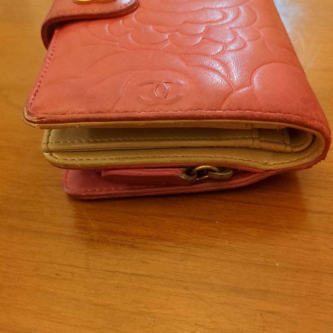 CHANEL ピンク 二つ折り財布