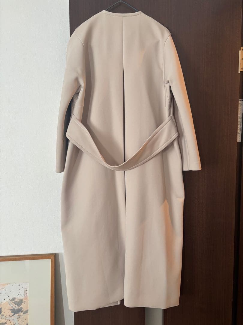VERMEIL par iena トリプルクロスノーカラーコート38 ベージュ
