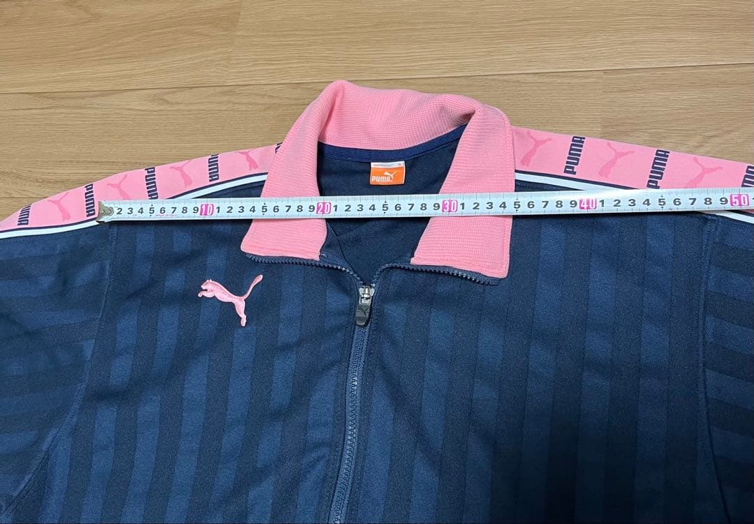 土日お値引き❗️【美品】PUMA ジャージ上下セット ネイビー/ピンク