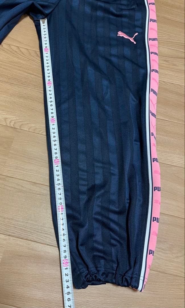 土日お値引き❗️【美品】PUMA ジャージ上下セット ネイビー/ピンク