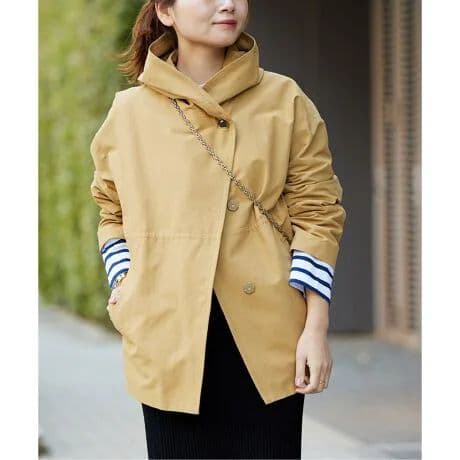 【完売品】JOURNAL STANDARD グログランフードコート ベージュ38