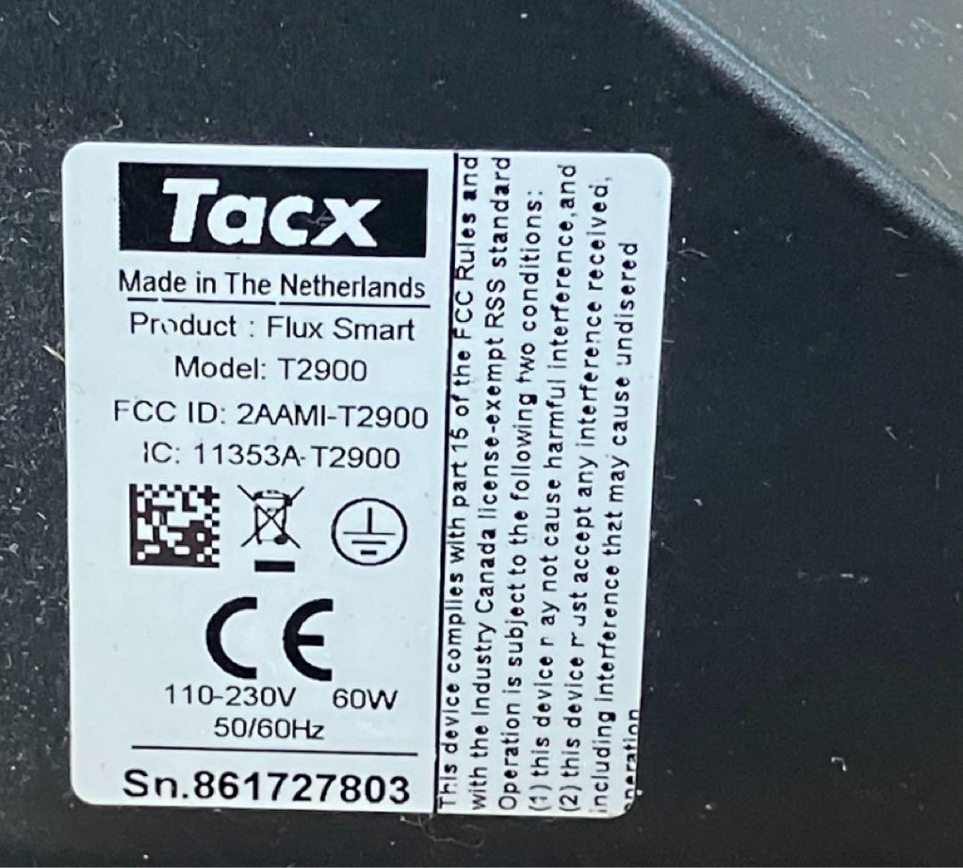 Tacx FLUX SMART T2900 ダイレクトドライブ式ローラー台