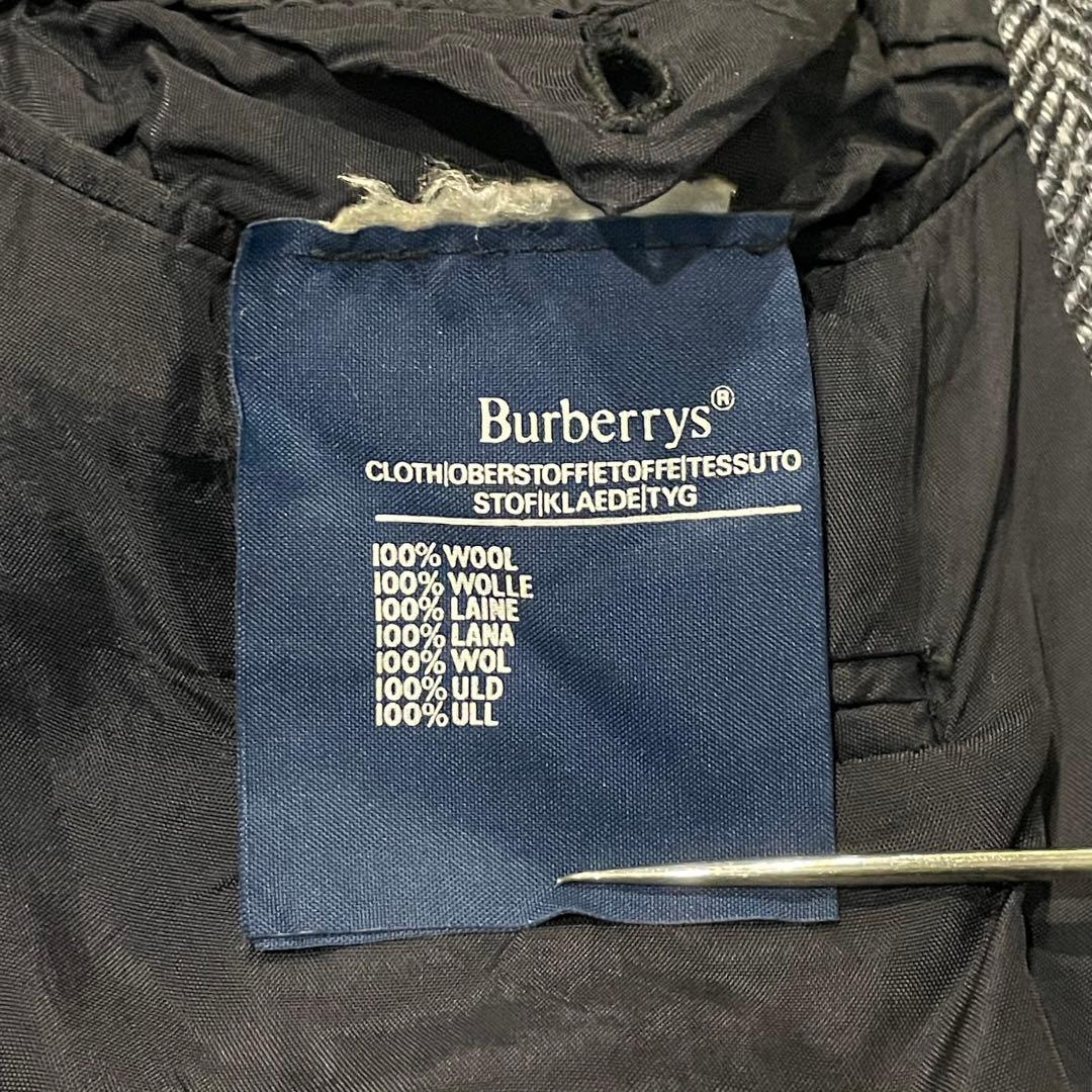 80〜90s Burberry ウールテーラードジャケット ツイード バーバリー