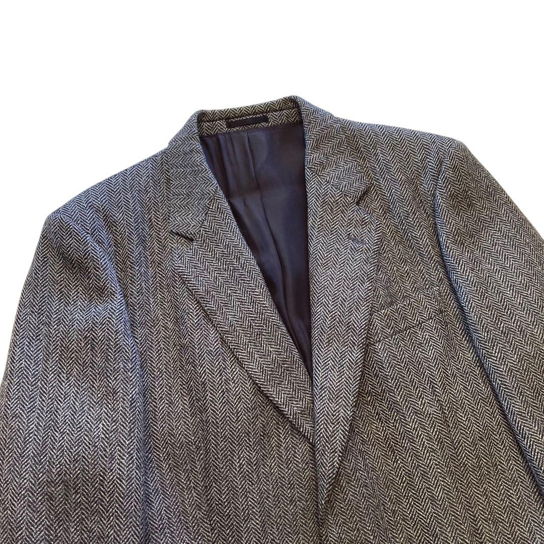 80〜90s Burberry ウールテーラードジャケット ツイード バーバリー