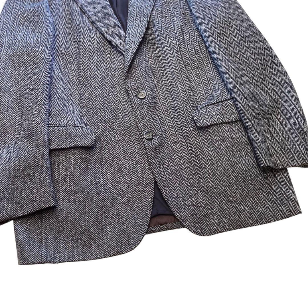 80〜90s Burberry ウールテーラードジャケット ツイード バーバリー