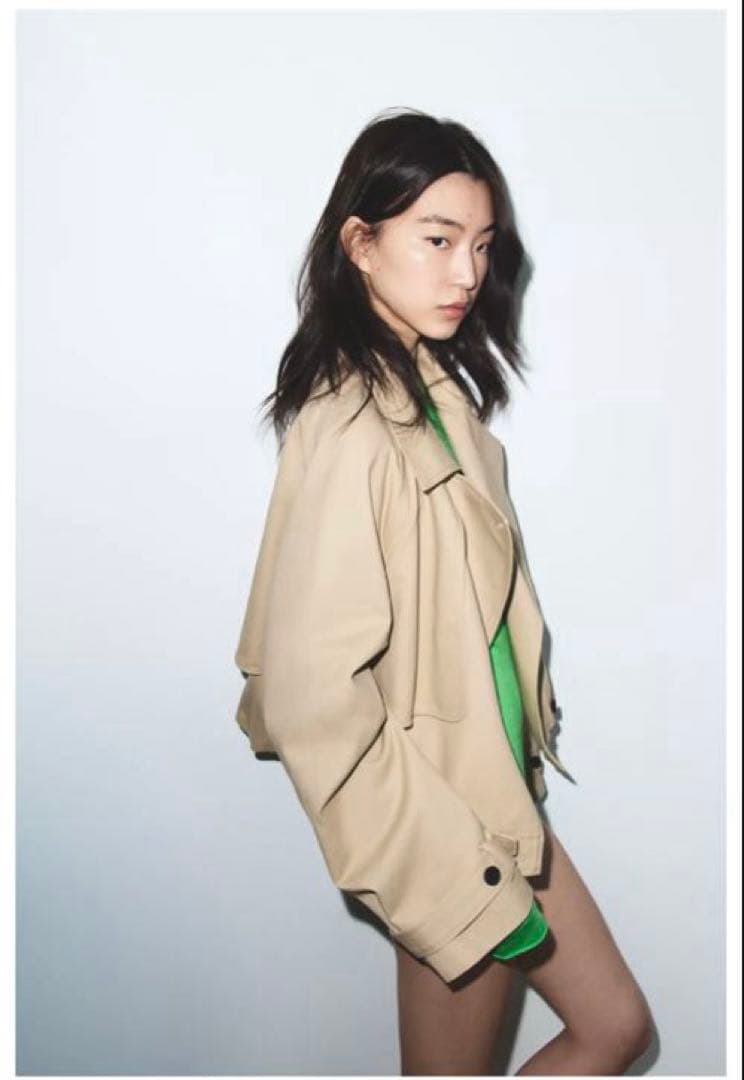 ま*る様 完売品⭐︎ZARA ショートバルーントレンチコート Mコムギ