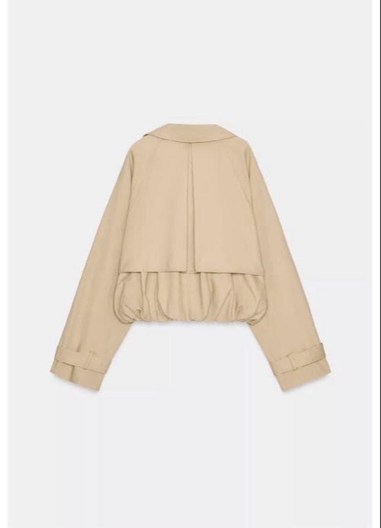 ま*る様 完売品⭐︎ZARA ショートバルーントレンチコート Mコムギ