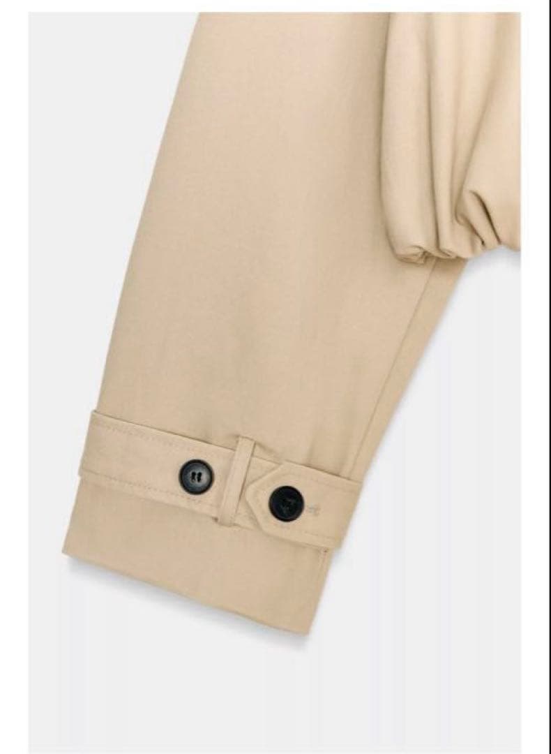 ま*る様 完売品⭐︎ZARA ショートバルーントレンチコート Mコムギ