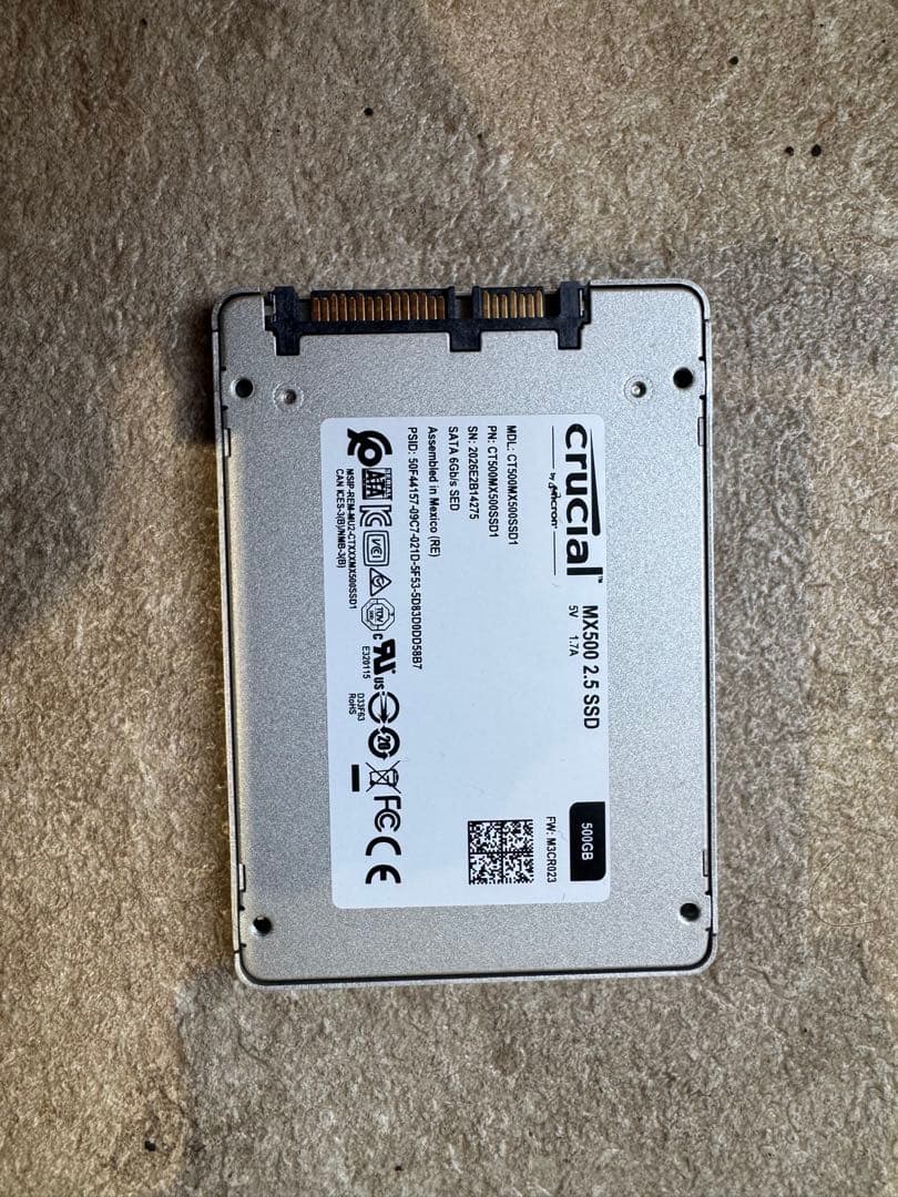 m*u様 Crucial MX500 500GB SSD