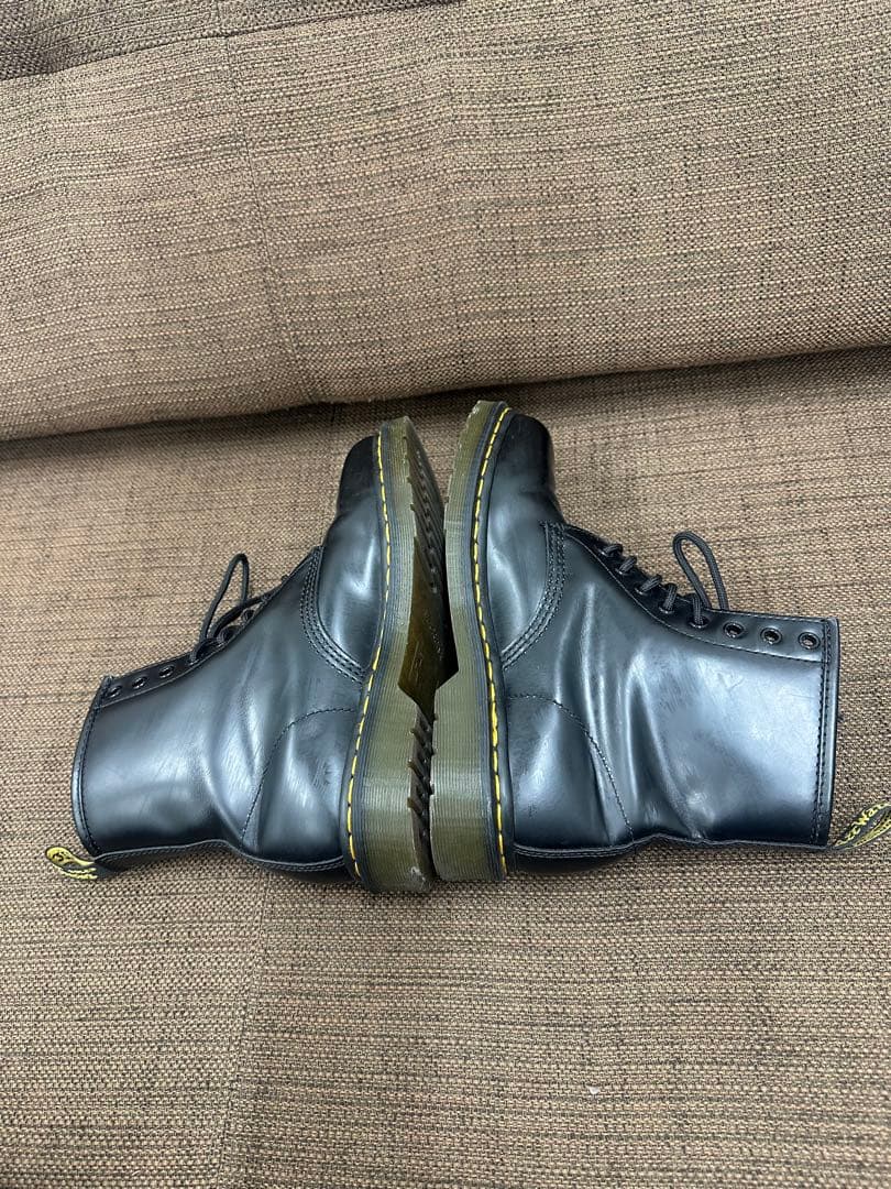 〒Dr.Martins 8ホール ブーツBLACK UK7