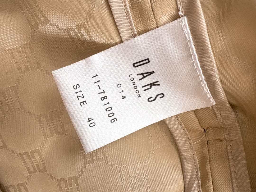 【極美品】DAKS LONDON ダックス 総柄 スプリングコート 日本製 L