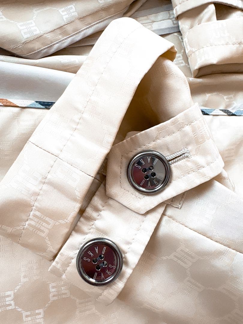 【極美品】DAKS LONDON ダックス 総柄 スプリングコート 日本製 L