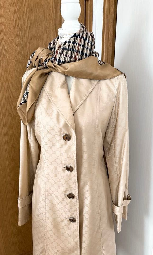 【極美品】DAKS LONDON ダックス 総柄 スプリングコート 日本製 L