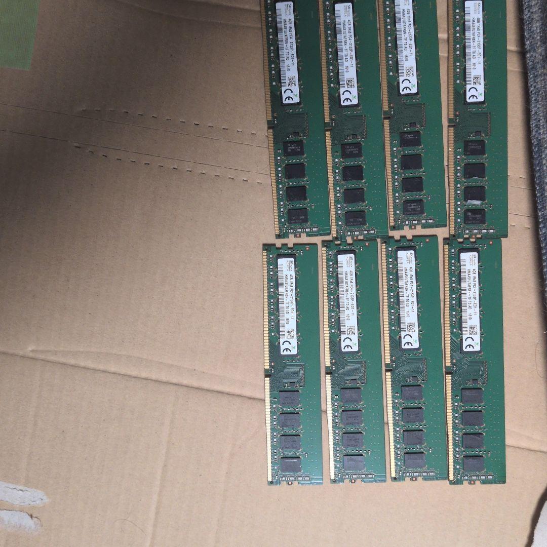 SK hynix 4GB DDR4 メモリー 2133MHz　8枚
