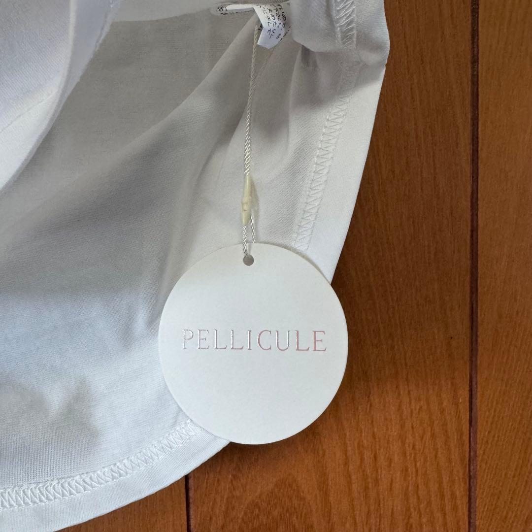 ペリキュール　PELLICULE lettering polo T ホワイト