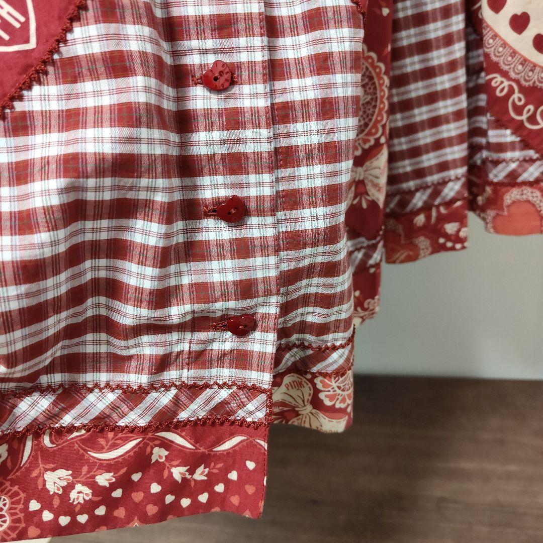 【値下げ】バンダナプリントパッチワーク風スカート　ピンクハウス