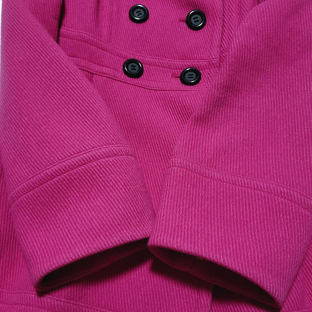 【美品】BURBERRY　ロングコート スタンドカラー メガバチェック ピンク