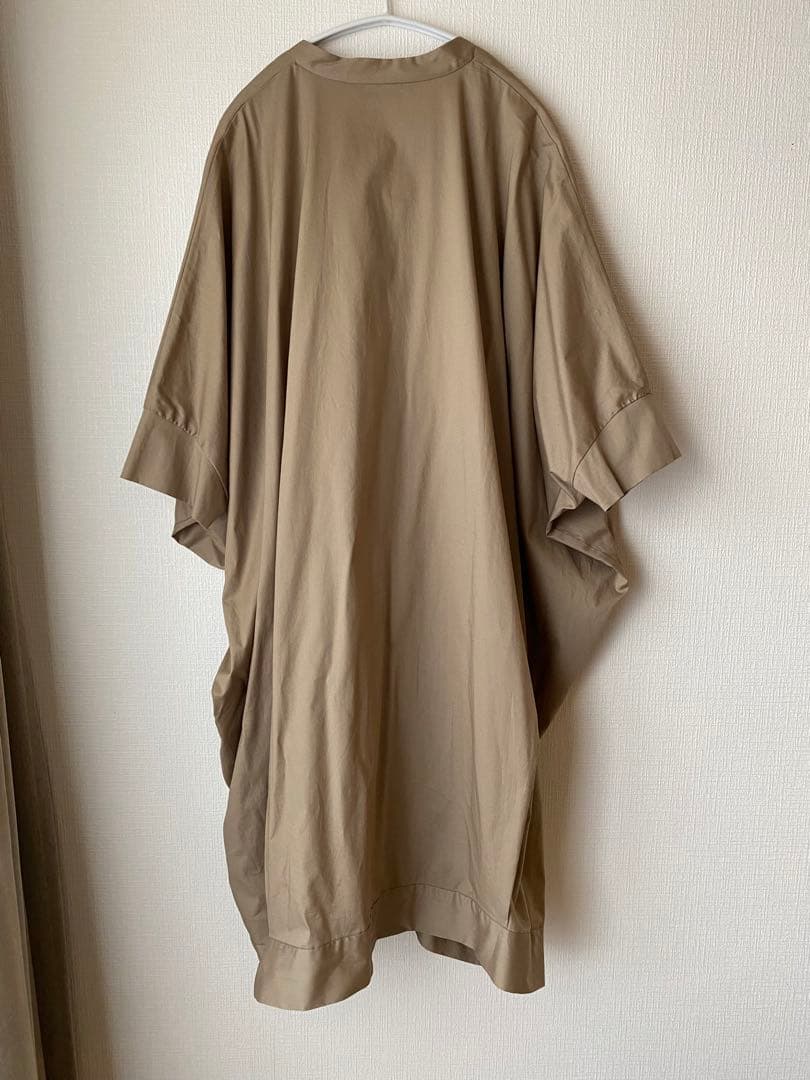 mizuiro ind (ミズイロインド) スタンドカラー　ワイドワンピース