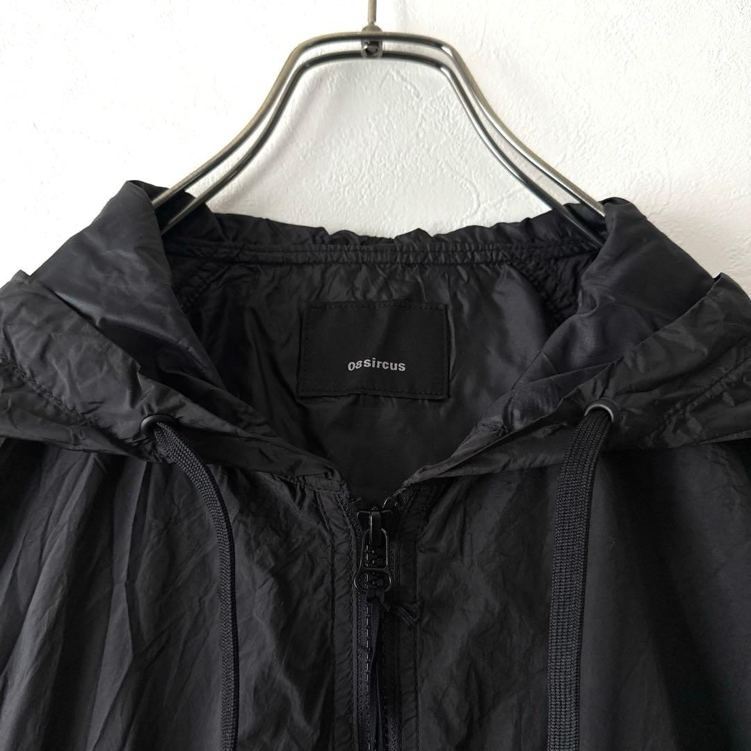 新品 ゼロエイトサーカス シアーナイロンガーメントダイコート ゆったり 黒
