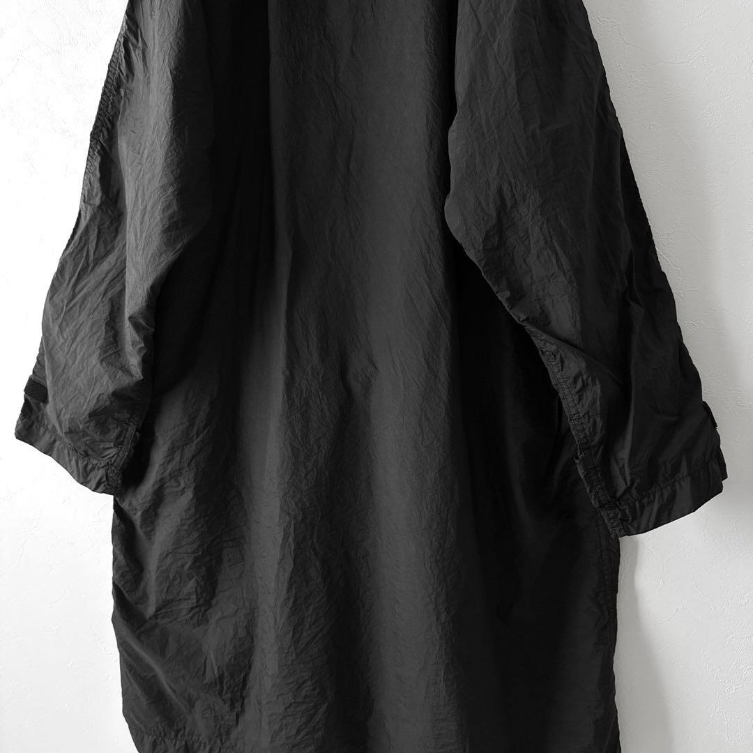 新品 ゼロエイトサーカス シアーナイロンガーメントダイコート ゆったり 黒