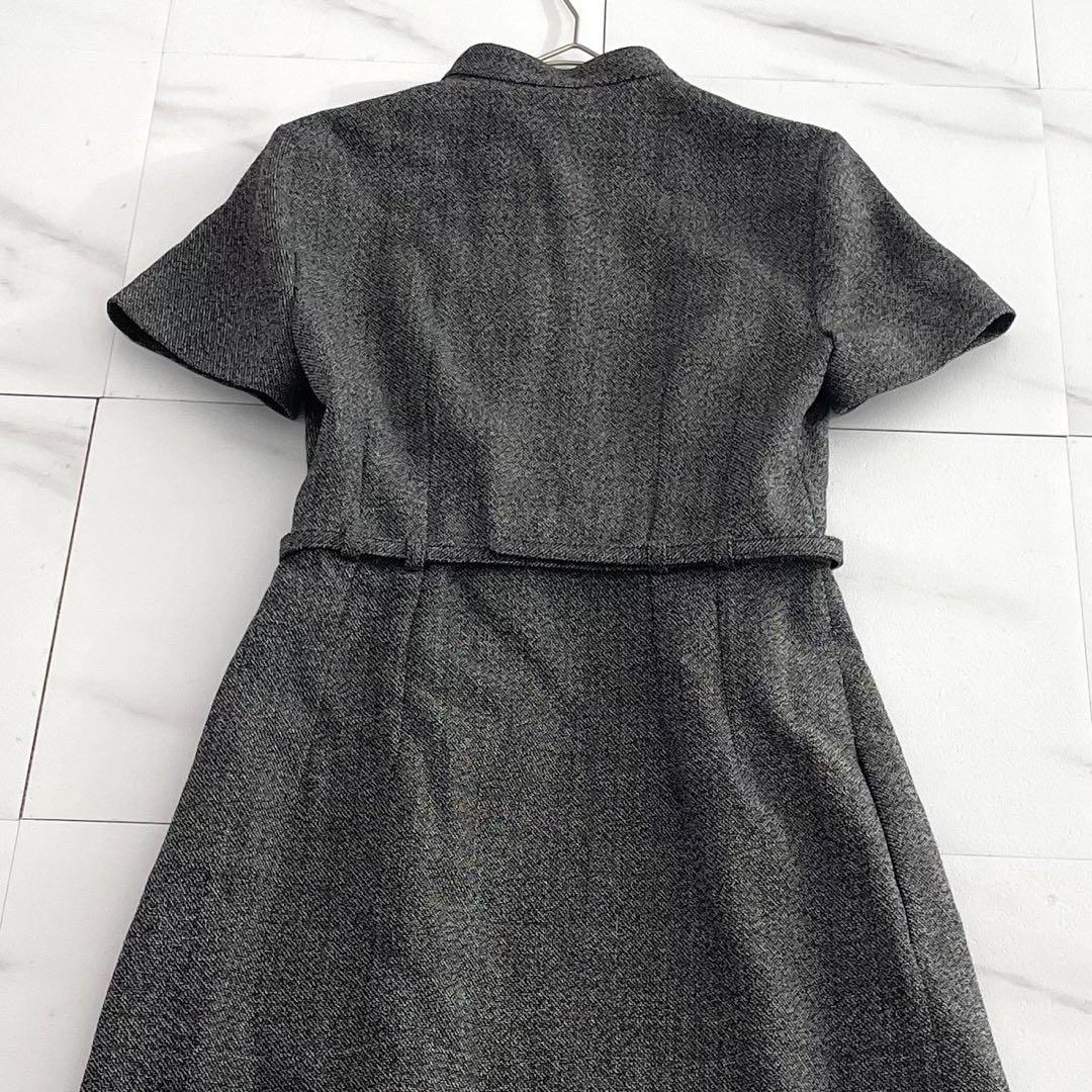 美品 タグ付✨Christian Dior ベルト付 ミディドレス ワンピース