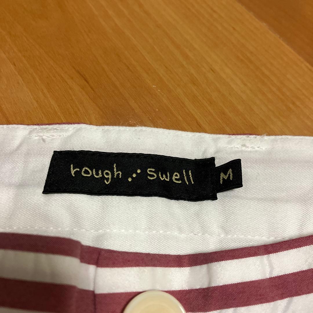 rough&swell 赤白ストライプパンツ M